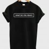 What Do You Mean Justin Biebers Song Unisex T-shirt