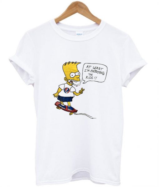 Bart Simpson Enjoying The Ride T-shirt