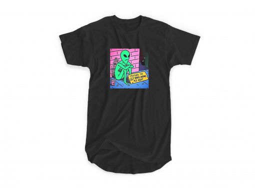 Trying To Get Back Home Alien T-shirt