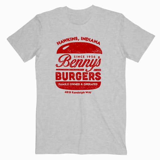 Hawkins Benny's Burgers Stranger Things T-shirt