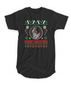 Australian Shepherd Dog Merry Christmas T-shirt