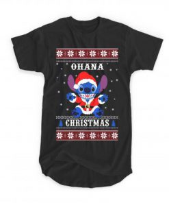 Stitch Ohana Christmas T-shirt