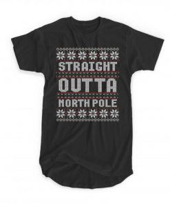 Straight Outta North Pole Christmas T-shirt