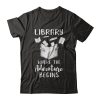 Library Where The Adventure Begins T-shirt