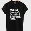 Stranger Things Cast Name T-Shirt