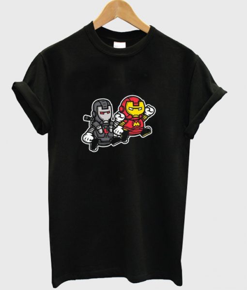 Iron Man and War Machine Cartoon T-shirt