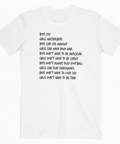 Boys Meet Girls Quote T-shirt