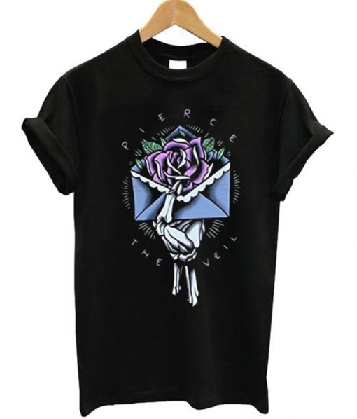 Pierce The Veil Rose Letter T-shirt