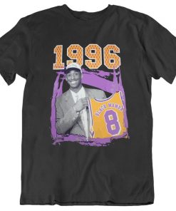 Kobe Bryant 1996 Draft Day Black Mamba Number 8 Tribute T-shirt