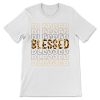 Blessed Leopard Pattern T-shirt