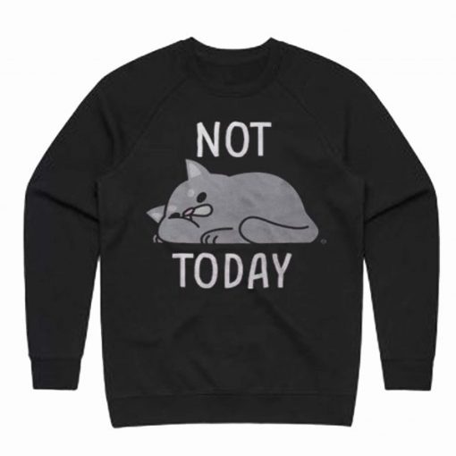 Not Today Lazy Cat Sweatshirt