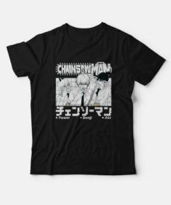 Chainsaw Man Aki Denji and Power T-shirt