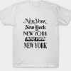 NEW YORK FONTS T-shirt