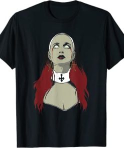 Black Religion Goth Sister Nun T-Shirt