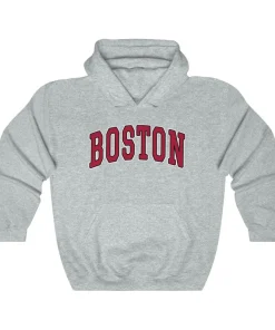 Boston Red College Style Hoodie