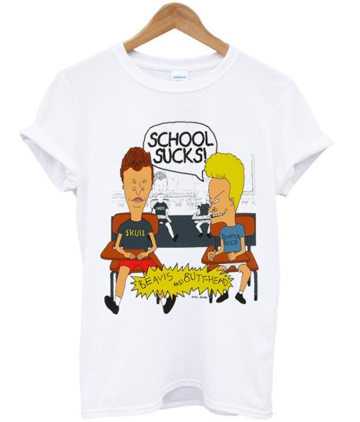 School Sucks Beavis and Butt Head T-shirt