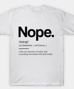 Nope Dictionary T-Shirt thd